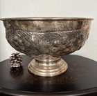 Vintage Extra Large Silver Plate Champagne Cooler Chiller Wine Ice Bucket  2