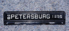 1948 Petersburg Virginia License Plate City Town Topper