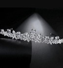 Jorsnovs Sparkly Small Zircon Wedding Crowns And Tiaras For Women Handmade