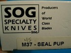 Rare Mib Sog Specialty Knives Seki Japan M37 Seal Pup Survival Bowie Knife Camp