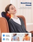 Shiatsu Neck Back Massager Pillow With Heat Deep Tissue Kneading Pain Relief