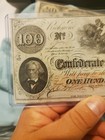 1862  100 Csa Confederate States Of America Note  