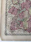 1855 Colton s Atlas Hand Colored Engraving Map Germany 