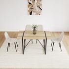Dining Chairs Set Of 4  Modern Accent Chairs With Linen Fabric Upholstered Seat