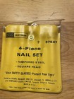 Vintage Sears Craftsman 4 Piece Nail Set 37547 Usa -free Shipping     