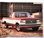 1990 Ford F-series Pickup Sales Brochure Catalog   24 Pages   11  X 11 