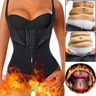 Corset Waist Trainer Fat Burning Tummy Control Belly Body Shaper Zipper Tank Top