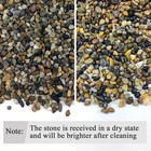 Fantian 20 Lbs Natural Fish Tank Gravel 1 4 Inch Pea Gravel  Mixed Color River R