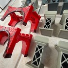 Imaginarium Train Track Bridges   Risers Lot 13 Pieces Works With Wood Railway