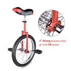 Xcceries 18in Wheel Red Unicycle Mountain Wheel Skid Proof Tire Balance Exercise