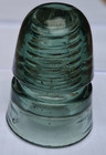   price Drop  nice Sage-green Cd 145  Postal Glass Insulator Vnm Condition