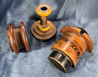 Antique Wooden Industrial Foundry Molds Various Colors Candle Stick Pully