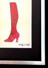 Andy Warhol   Signed 1980 s The Boot Print Mounted   Framed   Buy It Now 