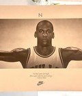 Nike Wings Michael Jordan Chicago Bulls Vintage Basketball Poster