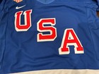 Quinn Hughes Team Usa Olympics Hockey Stitched Jersey Blue Xl X-large
