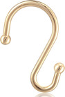 Shower Curtain Hooks  Set Of 12 Rust Proof S Shaped Decorative Shower Curtain Ri