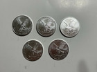 2023 1 Oz  999 Fine American Eagl E Bu Lot Of 5