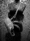 100  Natural Cow Leather Black Studded Beetle Crossbody Bag W  Chain Strap
