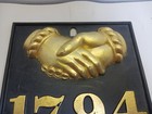 1794 Cast Metal Plaque Baltimore Md Equitable Society Insurance  5308 