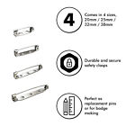 Bar Pins Brooch Clasp Pin Backs Safety Pin Silver Name Tags Badges 20 25 32 38mm