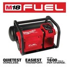 Milwaukee M18 Fuel Air Compressor 2 Gallon  bare Tool   reconditioned 
