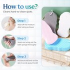 Magic Exfoliating Bath Sponge Super Soft Body Scrubber Removes Dead Skin 2 Packs