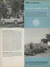 1960 British Motor Corp Bmc Mga Austin Healey Morris Mg 850 7pg Vintage Print Ad