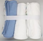 Baby Shower Gift 6 Piece Baby Hooded Towels Washcloths Boy Blue Cute Puppy Nice