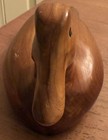 Vintage Wooden Mallard Decoy Hand Carved   Stained Signed William A  Coleman 7   