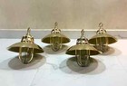Vintage Style New Nautical Marine Mount Brass Bulkhead Light   Shade 4 Pieces