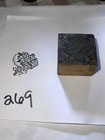 Printing Letterpress Antique Printer Type Block Decorative Print Cut  269