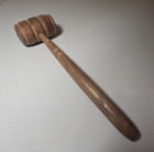 Vintage Wooden Handmade Gavel For Judge Auction Desk Decoration Props Office