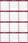2026 Large Wall Calendar Yearly Planner Jan-dec 25 2 x38 2  Thick Paper Red