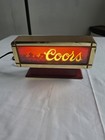 Vintage 1980 s Coors Beer Cash Register Lighted Sign W manufacturer Sticker