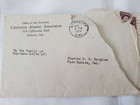 2 Letters Univ  California Alumni Ass 1918  Personal Letter From Subject 1920