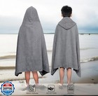 Original Kids Hooded Bath Towel Wrap - Ultra Soft 100  Cotton Terry Large Ove