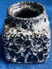 Vintage Mid Century Modern    fat Lava  Vase Jopeko Mcm Black   White