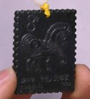 4cm Old Chinese Natural Green Jade Hand-carved Palace Horse Success Pendants
