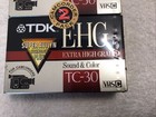 2 Pack Tdk Extra High Quality  ehg  Tc-30 Vhs C Video Cassette Camcorder Tapes
