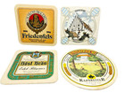 4 Germany Beer Coasters Colorful - Variety