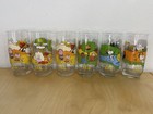 Set Of 6 Mcdonalds Camp Snoopy Collection Drinking Glasses Peanuts Schulz Vtg 6 