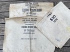 Vtg Lot Of 3 Bank Deposit Bags Coin Cash Money Canvas Sacks Denver Mint  chicago