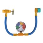 Self-sealing R1234yf Refrigerant Recharge Hose Kit Car Ac Charge Hose W Gauge Us
