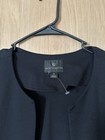Worthington Women s Black Open-front Ruffle 3 4 Sleeve Short Jacket Xl