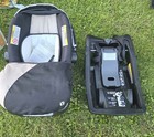 Baby Trend Ally Newborn Baby Infant Car Seat Travel System With Cover  Stormy