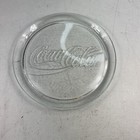 Vintage Coca Cola Logo Clear 13  Round Glass Serving Dish Platter