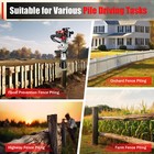 Gas Powered T-post Driver 2-stroke Gasoline Engine Fence Farm Push Pile Digger