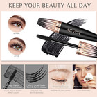 2 Pack 4d Silk Fiber Lash Mascara  Waterproof Very Black Long Lasting Mascara  L