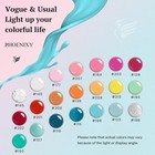 24 Pcs Gel Nail Polish Set 21 Popular Colors Gel Nail Polish Base Coat Glossy