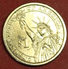 Hobo Nickel Ronald Reagan Skull Real Us Golden Dollar 26 5 Mm